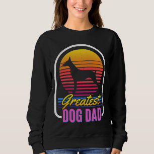 Doberman Dad Vintage Retro Distressed Design 918 Sweatshirt