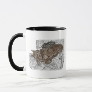 Doberman Dog and Puppy Mug