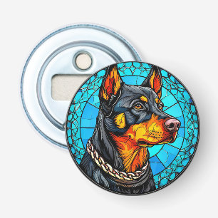 Doberman dog bottle opener