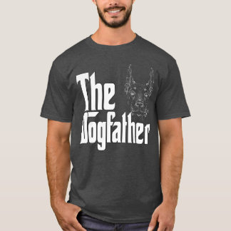 Doberman Dog Dad Dogfather Dogs Daddy Father funny T-Shirt