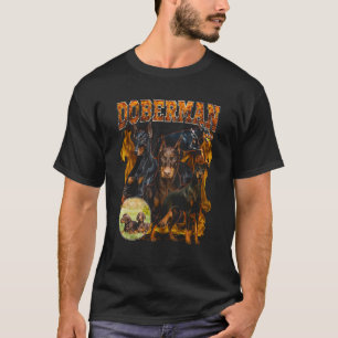 Doberman Dog Doberman Dog Vintage 90s Style T-Shirt