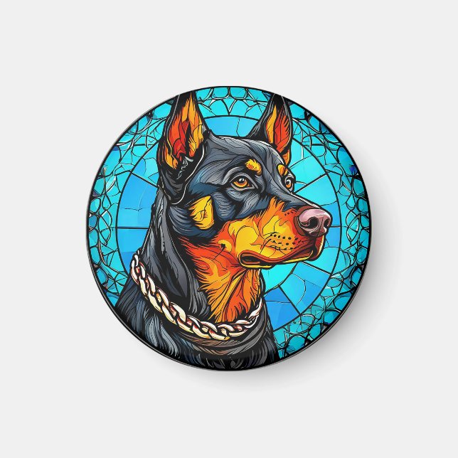Doberman dog magnet (Front)
