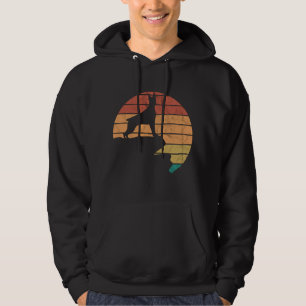 Doberman Dog Mum Dog Owner Retro Hoodie