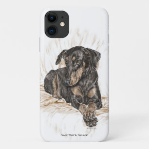 Doberman Dog Natural Ears iPhone 11 Case