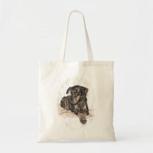 Doberman Dog Natural Ears Tote Bag