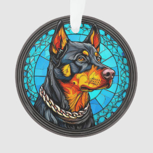 Doberman dog ornament