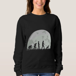 Doberman Dog Owner Full Moon Evolution Funny Sweatshirt