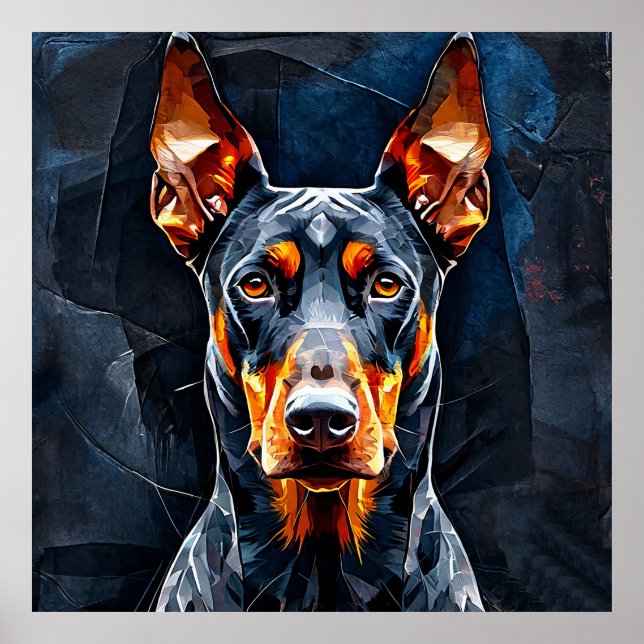 Doberman dog poster (Front)