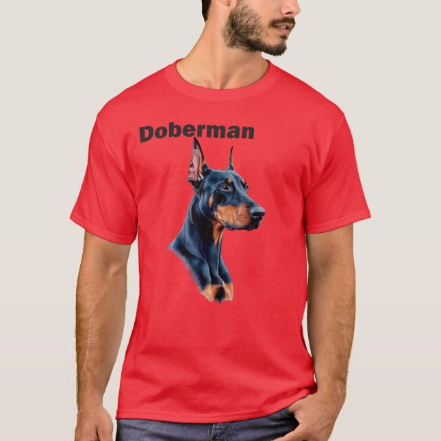 Doberman Dog T-Shirt (Front)