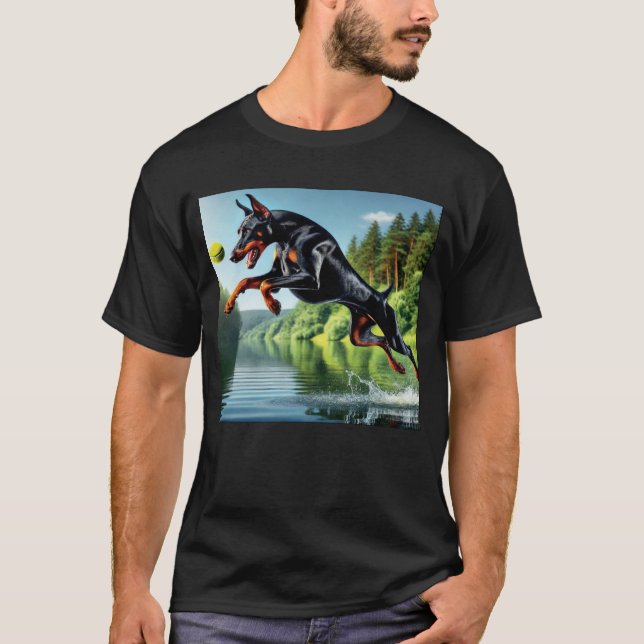 Doberman Dog T-Shirt (Front)
