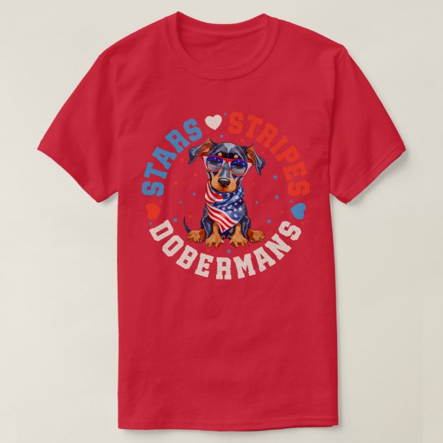 Doberman Dog T-Shirt (Design Front)