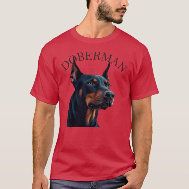 Doberman Dog T-Shirt (Front)