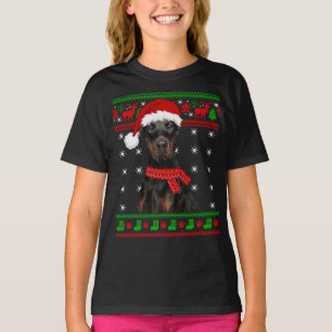 Doberman Dog Ugly Sweater Christmas Puppy Dog Love