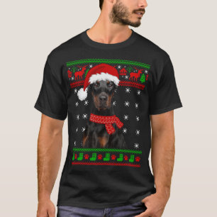 Doberman Dog Ugly Sweater Christmas Puppy Dog Love