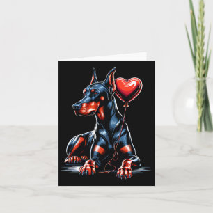 Doberman Dog Valentine's Day Dog Owner Valentine Card