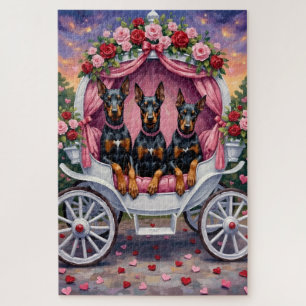 Doberman Dog Valentine's Day  Jigsaw Puzzle
