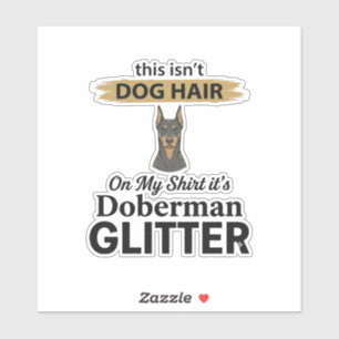 Doberman Glitter Funny Dog Lover Vintage Design_1