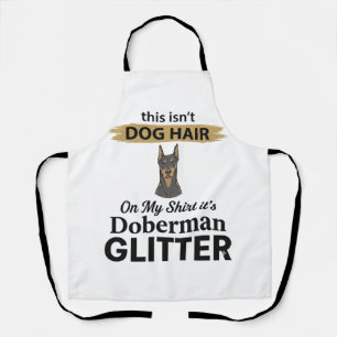 Doberman Glitter Funny Dog Lover Vintage Design_1 Apron