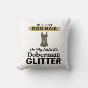 Doberman Glitter Funny Dog Lover Vintage Design_1 Cushion