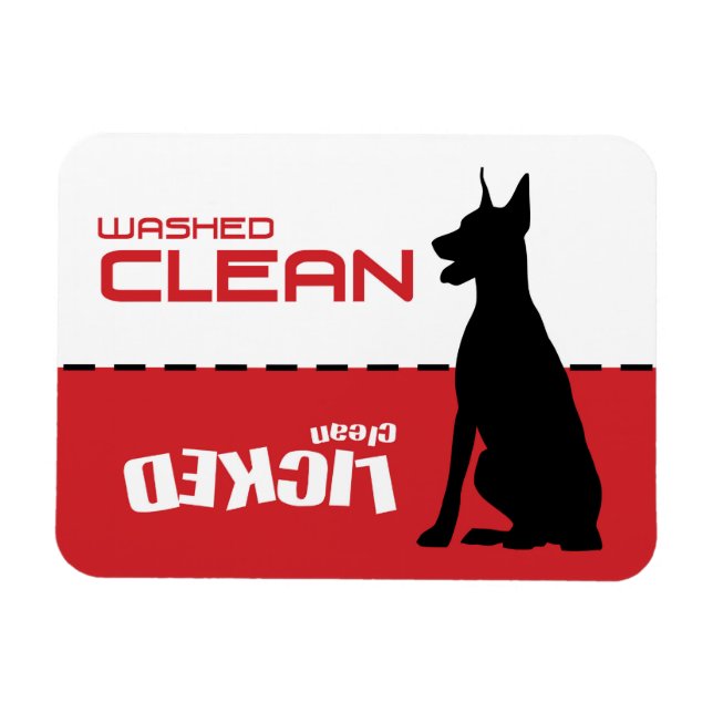 Doberman, Great Dane Dishwasher Magnet (Horizontal)