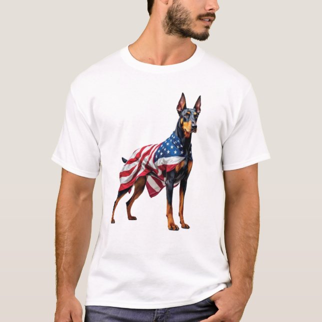 Doberman Guard Nation T-Shirt (Front)