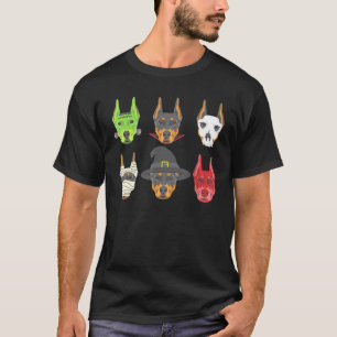 Doberman Halloween Characters Dog T-Shirt