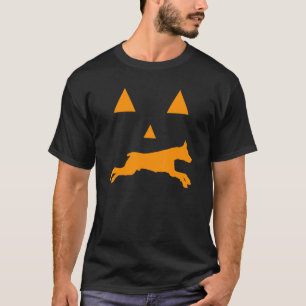 Doberman Halloween Spooky Face Dog Classic T-Shirt
