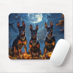 Doberman Halloween Spooky Mouse Mat