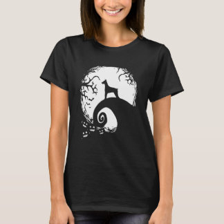 Doberman Halloween Under The Moonlight Spooky Dog T-Shirt