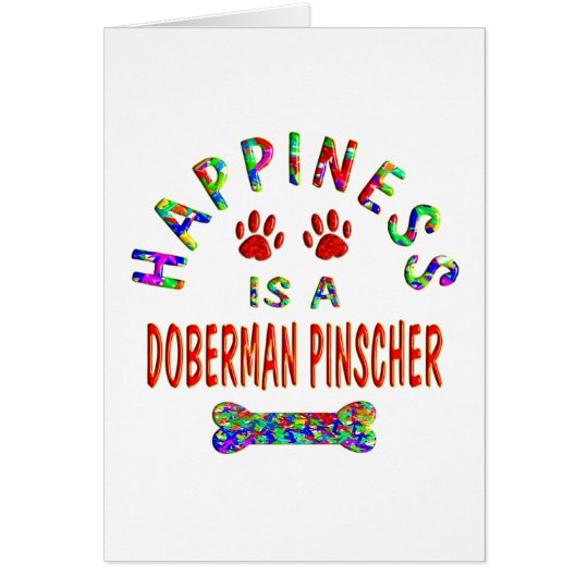 Doberman Happiness Card