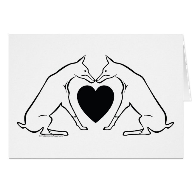 Doberman Heart (Front Horizontal)