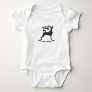 Doberman Home Baby Bodysuit