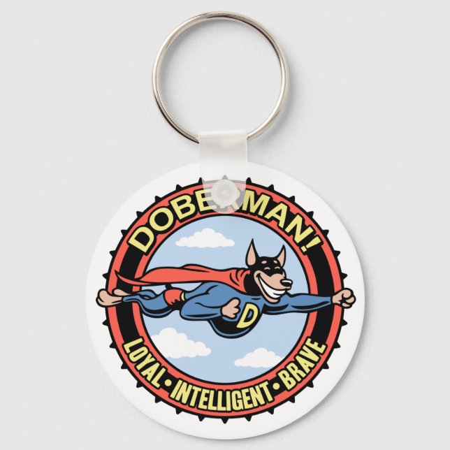 Doberman! Key Ring (Front)