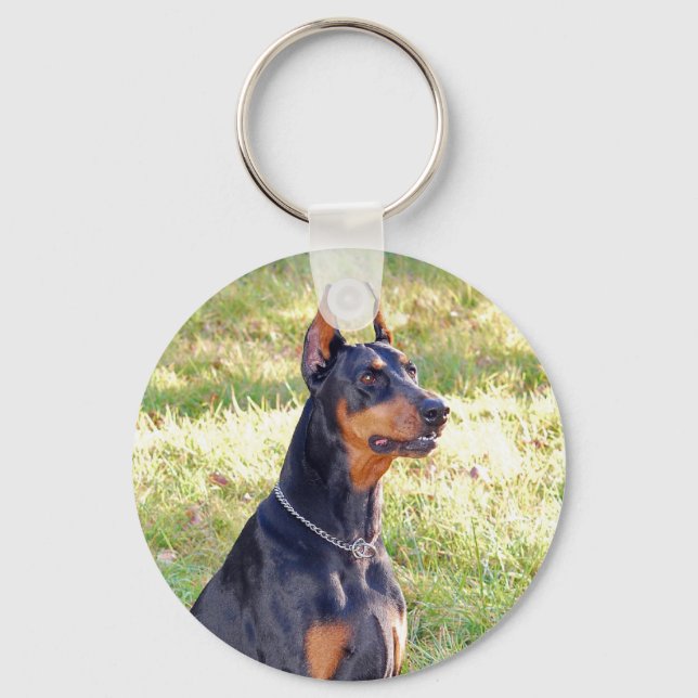 Doberman Keychain (Front)