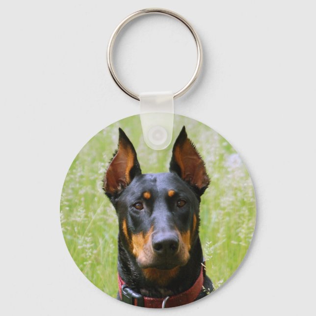 Doberman Keychain (Front)