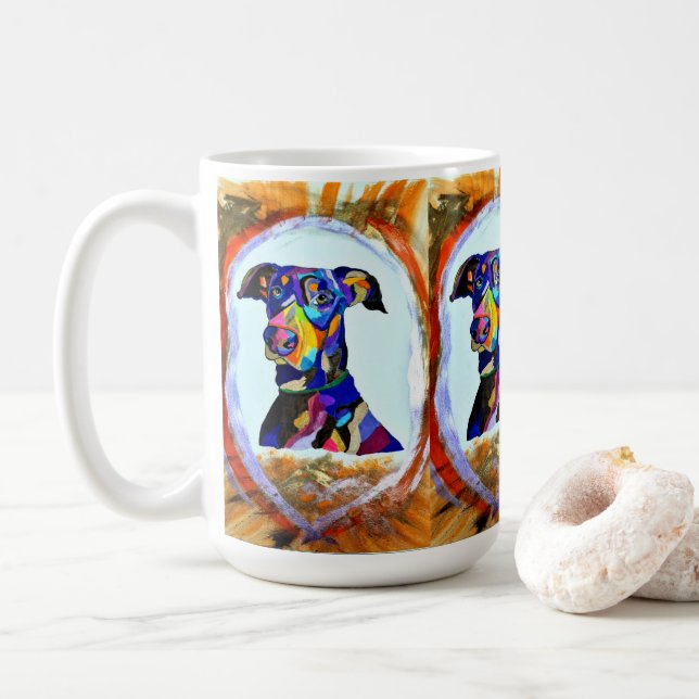 Doberman Love Mug (With Donut)