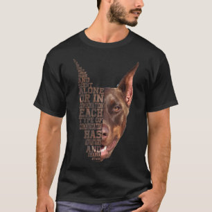 Doberman Low Poly Dog Person T-Shirt