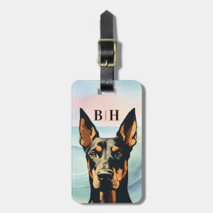 Doberman Luggage Tag