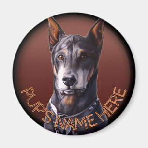 Doberman Magnets Custom Doberman Fridge Magnets 