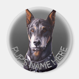 Doberman Magnets Personalised Dog Fridge Magnet