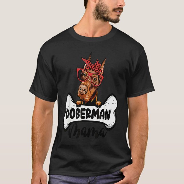 Doberman Mama T-Shirt (Front)