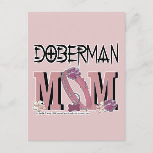 Doberman MOM Postcard