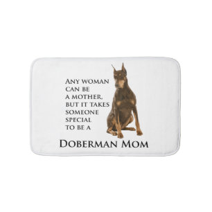 Doberman Mum Bath Mat