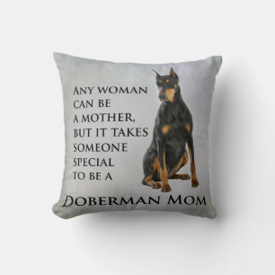 Doberman Mum Pillow