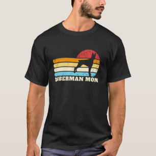 Doberman Mum Retro Dog Mum Women's Doberman T-Shirt