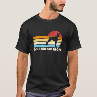 Doberman Mum Retro Dog Mum Women's Doberman T-Shirt