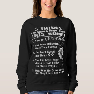 Doberman Mum Sweatshirt Birthday Dog Mama Gifts