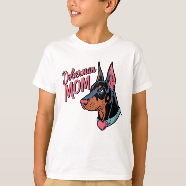 Doberman Mum T-Shirt (Front)