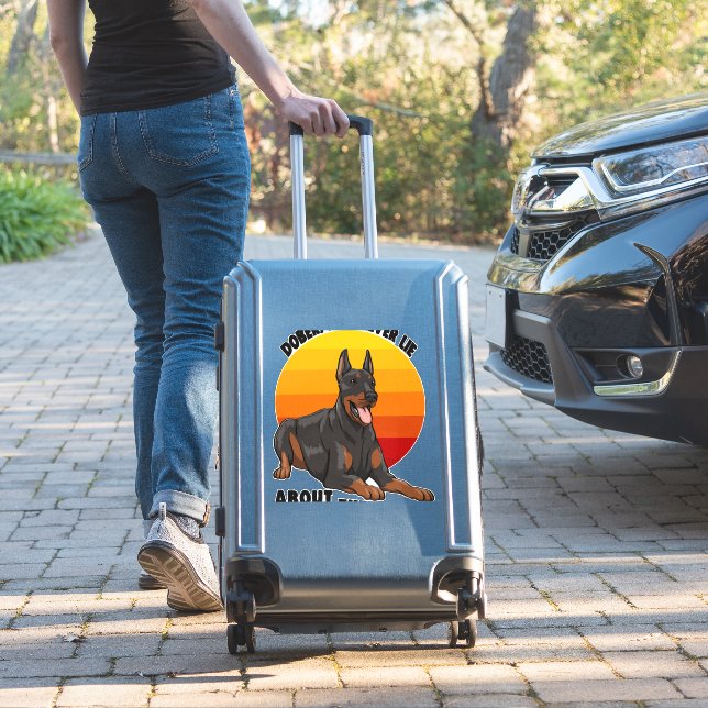 Doberman Never Lie About Their Love (Suitcase Insitu)