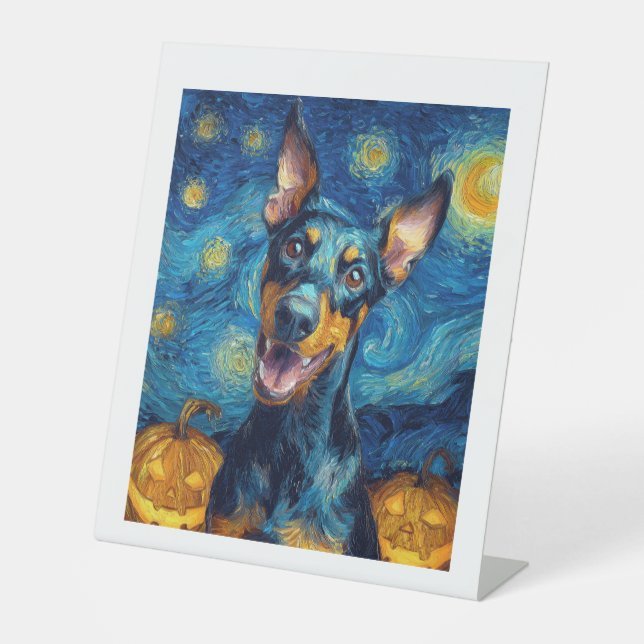 doberman pedestal sign (Front)